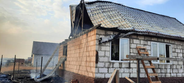 В Грязях пожар уничтожил новый дом