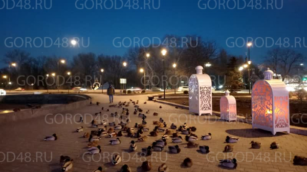 Липецк засветился новогодними огнями